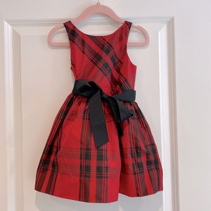 Polo Ralph Lauren - Red and Black Plaid Dress - Size 2T